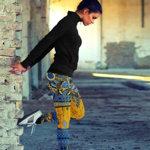 Boho UCLA Bruins Leggings With Fantastic Art