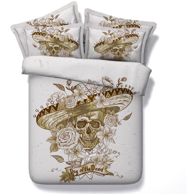 Brown Floral Lady Duvet Cover and Pillowcase Set Bedding Set Brown Floral Lady Duvet Cover and Pillowcase Set Bedding Set