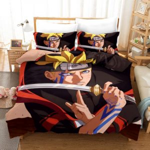Buruto Duvet Cover and Pillowcase Set Bedding Set