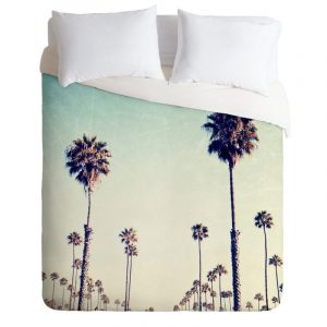 Califormia Palm Trees Duvet Cover and Pillowcase Set Bedding Set