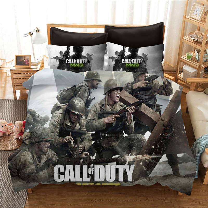 Call Of Duty 3 Duvet Cover and Pillowcase Set Bedding Set Call Of Duty 3 Duvet Cover and Pillowcase Set Bedding Set