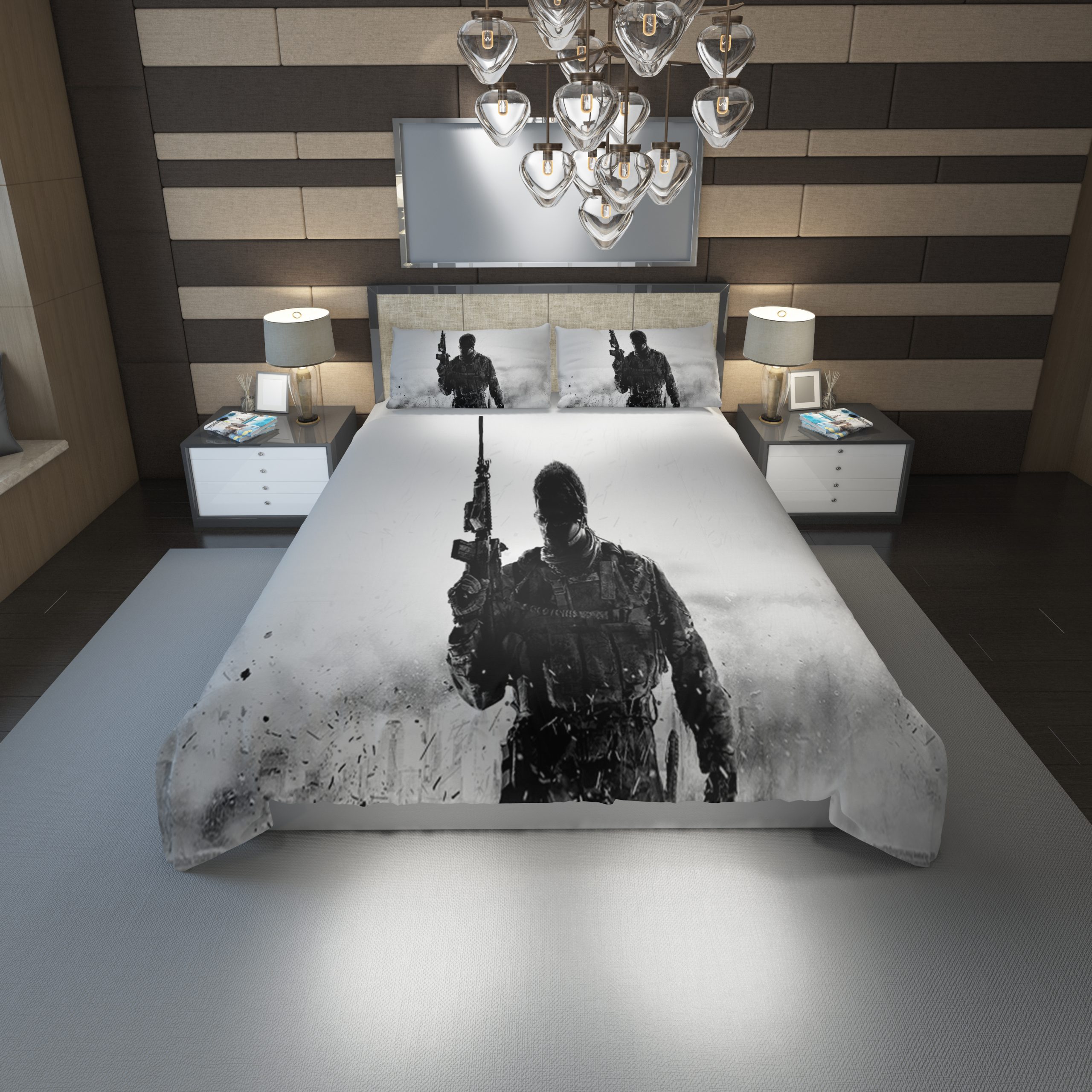 Call Of Duty Modern Warfare 2019 24 Duvet Cover and Pillowcase Set Bedding Set Call Of Duty Modern Warfare 2019 24 Duvet Cover and Pillowcase Set Bedding Set