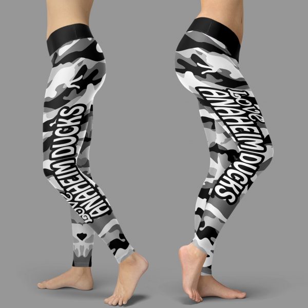 Camo Sporty Trending Fashion Fabulous Anaheim Ducks Leggings