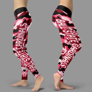 Camo Sporty Trending Fashion Fabulous Ball State Cardinals Leggings