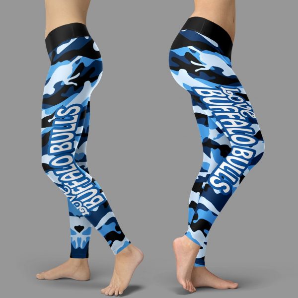 Camo Sporty Trending Fashion Fabulous Buffalo Bulls Leggings