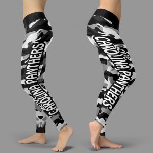 Camo Sporty Trending Fashion Fabulous Carolina Panthers Leggings