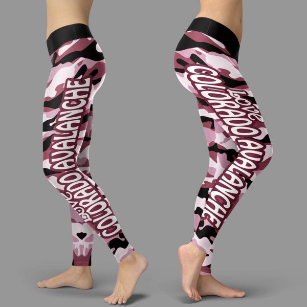 Camo Sporty Trending Fashion Fabulous Colorado Avalanche Leggings