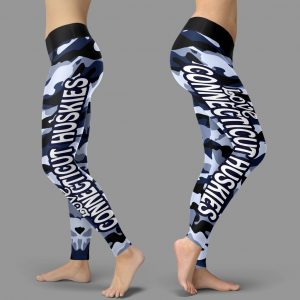 Camo Sporty Trending Fashion Fabulous Connecticut Huskies Leggings