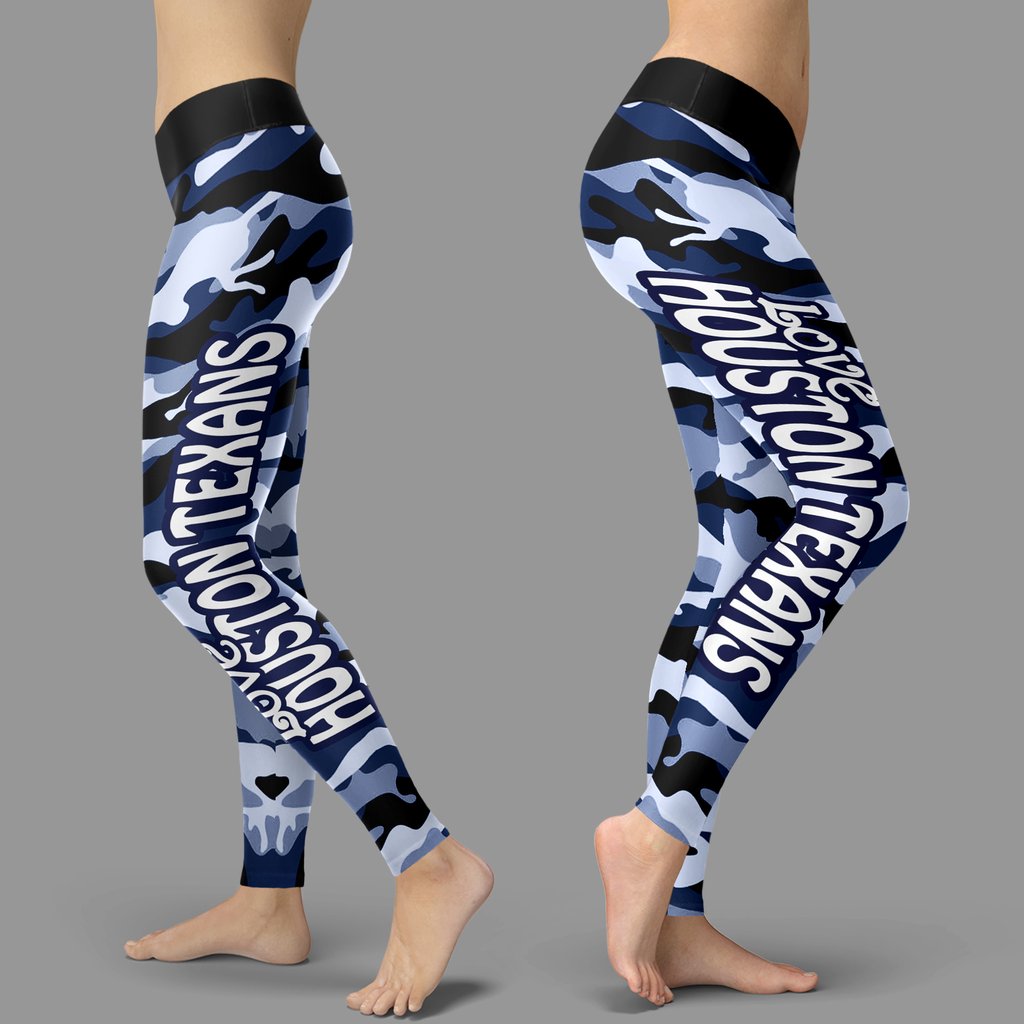 Camo Sporty Trending Fashion Fabulous Houston Texans Leggings Camo Sporty Trending Fashion Fabulous Houston Texans Leggings