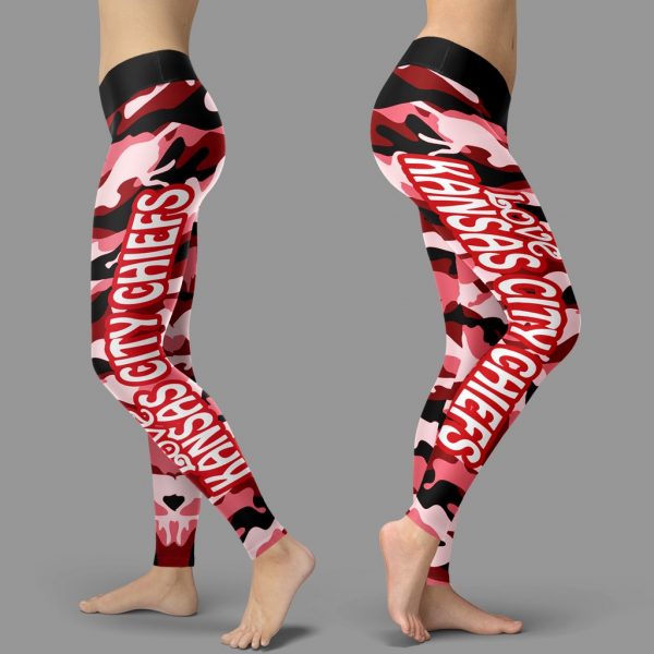 Camo Sporty Trending Fashion Fabulous Kansas City Chiefs Leggings