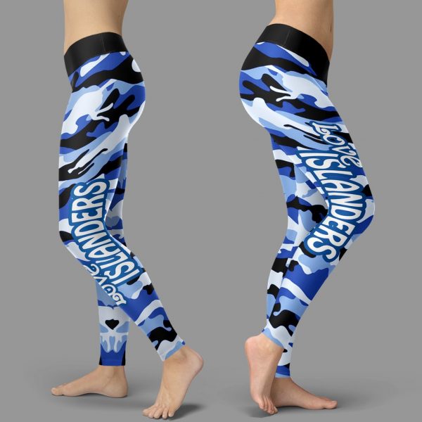 Camo Sporty Trending Fashion Fabulous New York Islanders Leggings