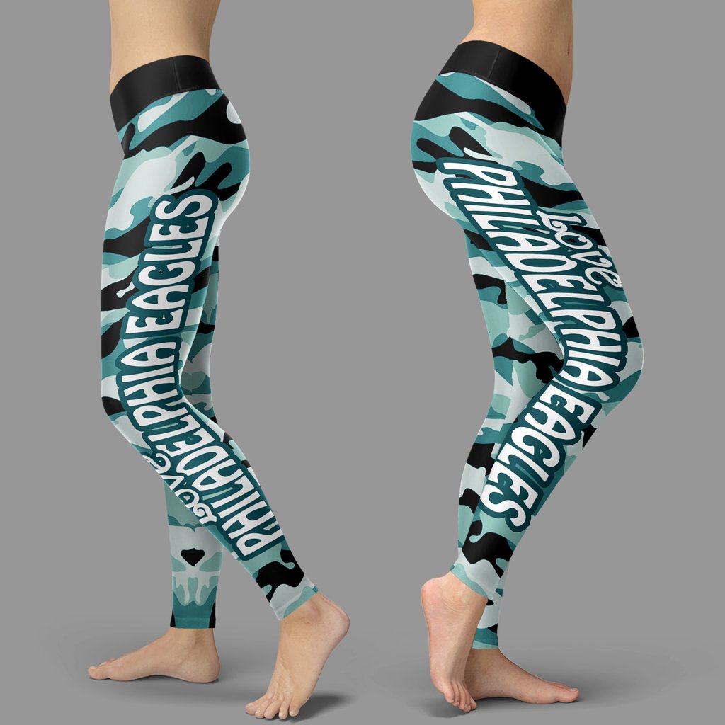Camo Sporty Trending Fashion Fabulous Philadelphia Eagles Leggings Camo Sporty Trending Fashion Fabulous Philadelphia Eagles Leggings
