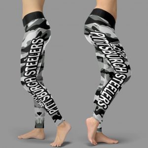 Camo Sporty Trending Fashion Fabulous Pittsburgh Steelers Leggings