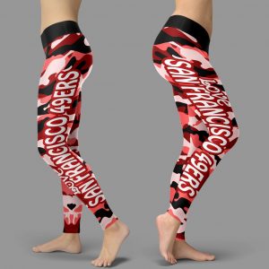 Camo Sporty Trending Fashion Fabulous San Francisco 49ers Leggings