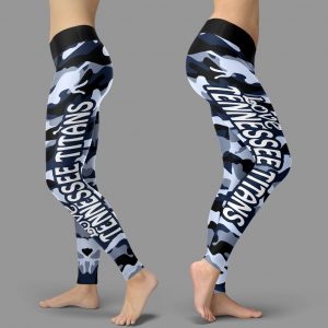 Camo Sporty Trending Fashion Fabulous Tennessee Titans Leggings