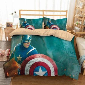 Captain America 3 Duvet Cover and Pillowcase Set Bedding Set