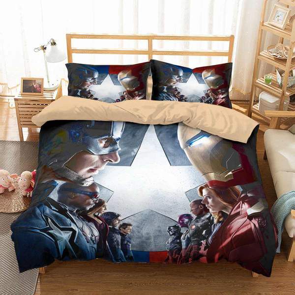 Captain America Civil War Duvet Cover and Pillowcase Set Bedding Set Captain America Civil War Duvet Cover and Pillowcase Set Bedding Set