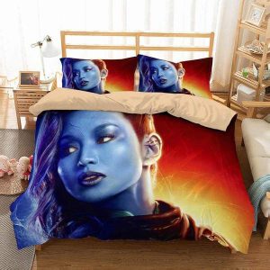 Captain Marvel 3 Duvet Cover and Pillowcase Set Bedding Set 283
