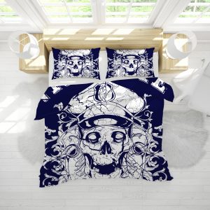 Captain Skull Duvet Cover and Pillowcase Set Bedding Set