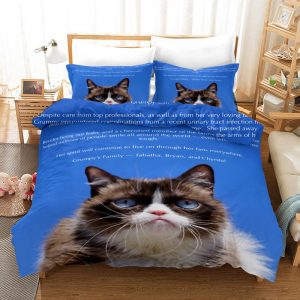 Cat Duvet Cover and Pillowcase Set Bedding Set