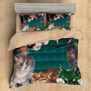 Cats Duvet Cover and Pillowcase Set Bedding Set