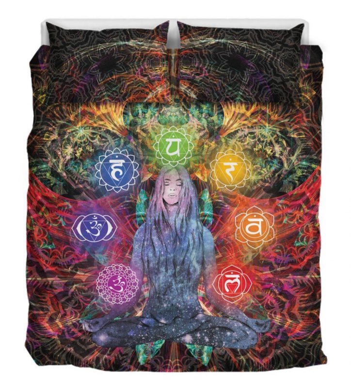 Chakras Meditate Duver Duvet Cover and Pillowcase Set Bedding Set Chakras Meditate Duver Duvet Cover and Pillowcase Set Bedding Set