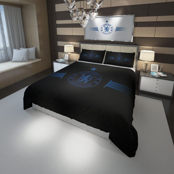 Chelsea Fc Football Club Duvet Cover and Pillowcase Set Bedding Set 700