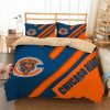 Chicago Bears Duvet Cover and Pillowcase Set Bedding Set 745