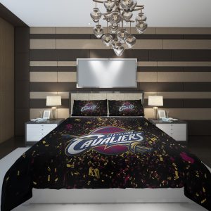 Cleveland Cavaliers NBA Basketball ize Duvet Cover and Pillowcase Set Bedding Set