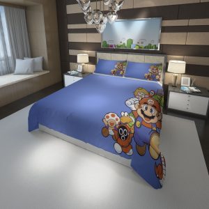 Club Nintendo Entertainment System Super Mario Duvet Cover and Pillowcase Set Bedding Set