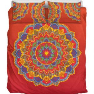 Colorful Mandala Duver Duvet Cover and Pillowcase Set Bedding Set