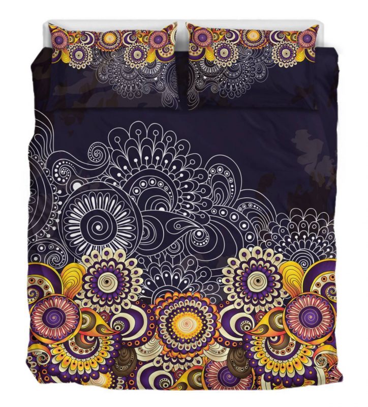 Colorful Mandala Purple Duver Duvet Cover and Pillowcase Set Bedding Set Colorful Mandala Purple Duver Duvet Cover and Pillowcase Set Bedding Set