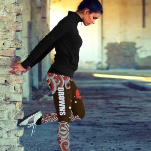 Colorful Summer With Wave Cleveland Browns Leggings