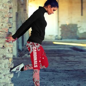 Colorful Summer With Wave Louisville Cardinals Leggings