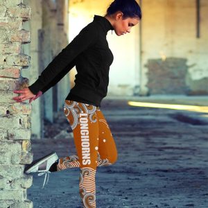 Colorful Summer With Wave Texas Longhorns Leggings