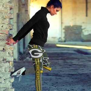 Cool Air Lighten Attractive Kind Green Bay Packers Leggings