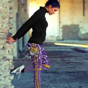 Cool Air Lighten Attractive Kind LSU Tigers Leggings