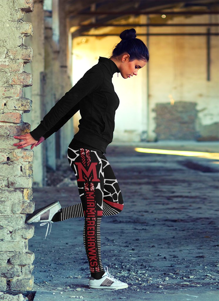 Cool Air Lighten Attractive Kind Miami RedHawks Leggings Cool Air Lighten Attractive Kind Miami RedHawks Leggings