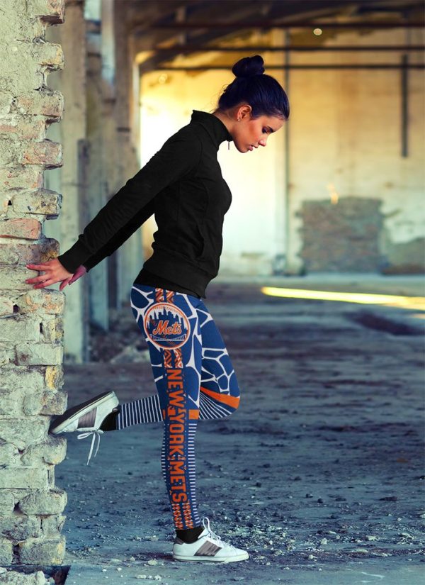 Cool Air Lighten Attractive Kind New York Mets Leggings