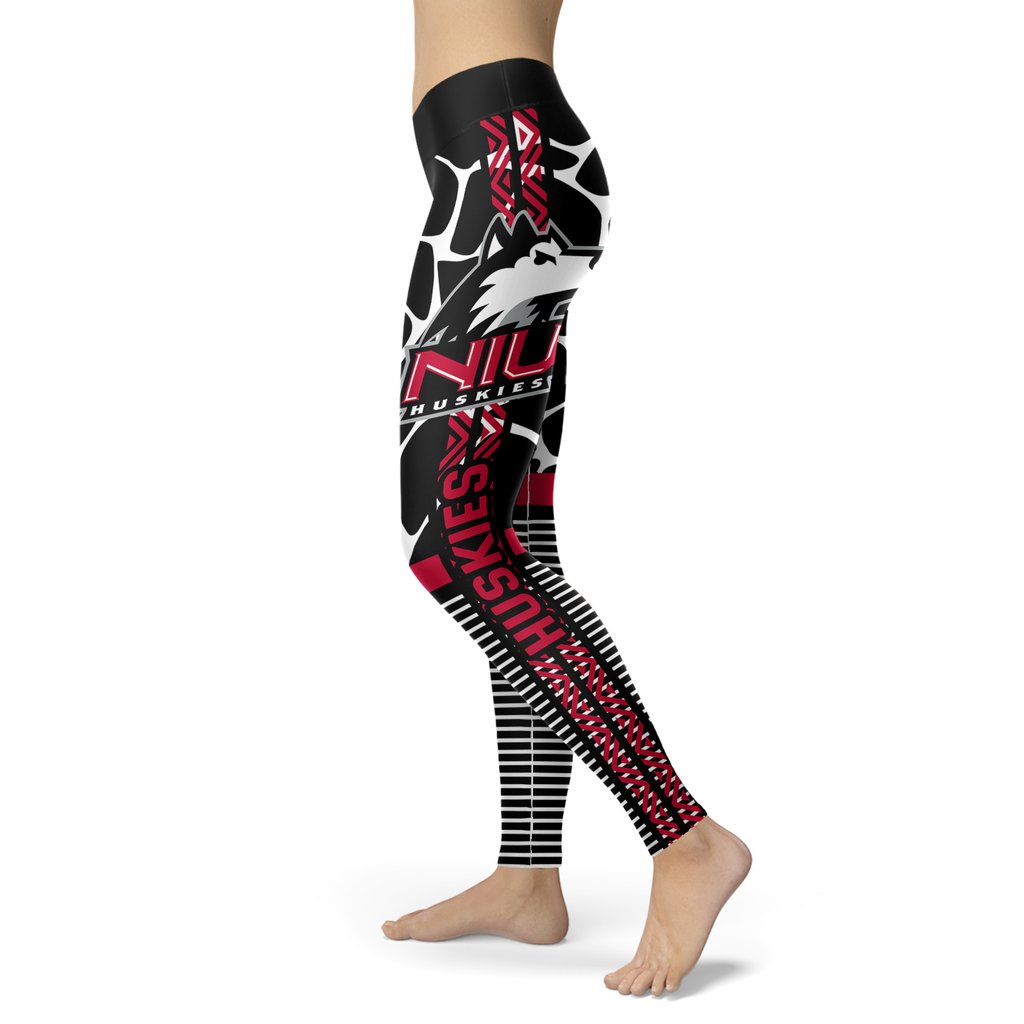 Cool-Air-Lighten-Attractive-Kind-Northern-Illinois-Huskies-Leggings-1