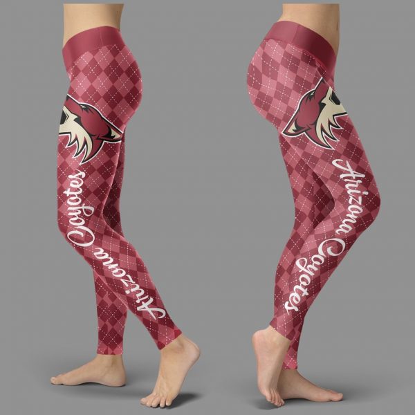 Cosy Seamless Border Wonderful Arizona Coyotes Leggings