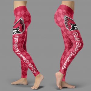 Cosy Seamless Border Wonderful Ball State Cardinals Leggings