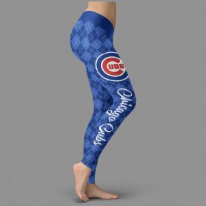 Cosy Seamless Border Wonderful Chicago Cubs Leggings