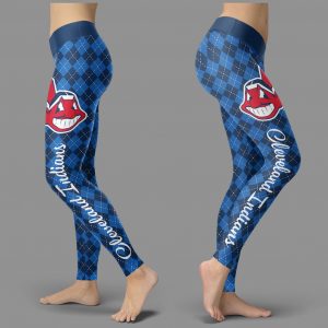 Cosy Seamless Border Wonderful Cleveland Indians Leggings