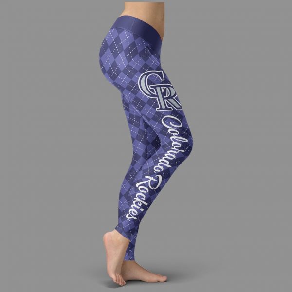 Cosy Seamless Border Wonderful Colorado Rockies Leggings