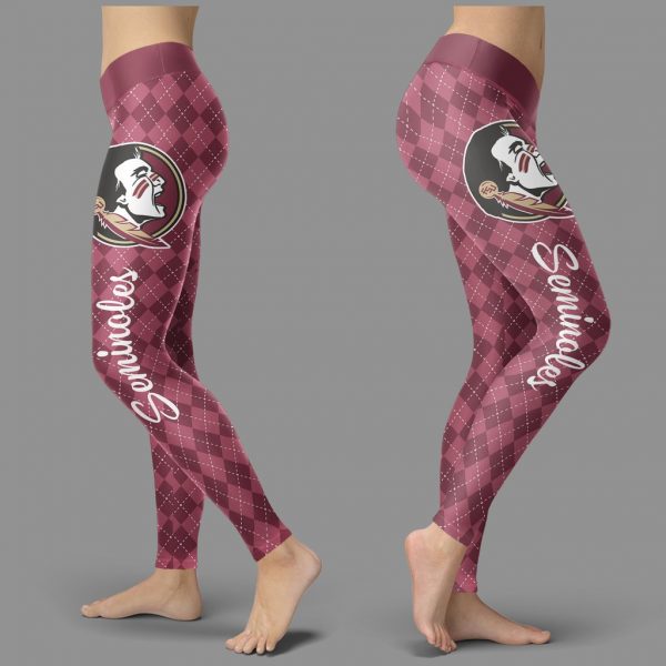 Cosy Seamless Border Wonderful Florida State Seminoles Leggings