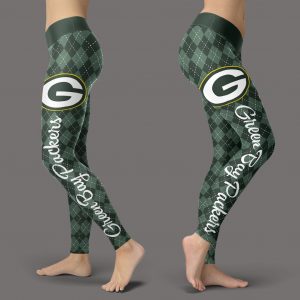 Cosy Seamless Border Wonderful Green Bay Packers Leggings