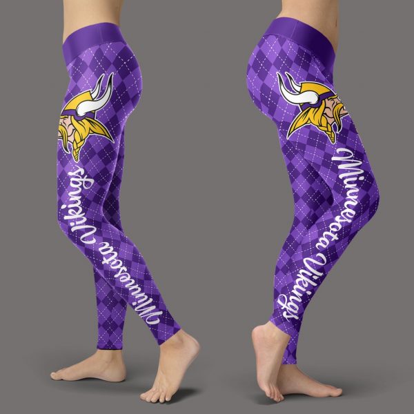 Cosy Seamless Border Wonderful Minnesota Vikings Leggings