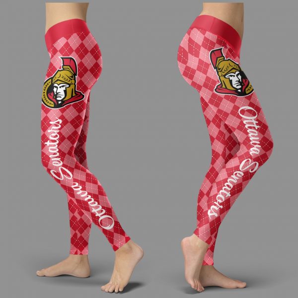 Cosy Seamless Border Wonderful Ottawa Senators Leggings