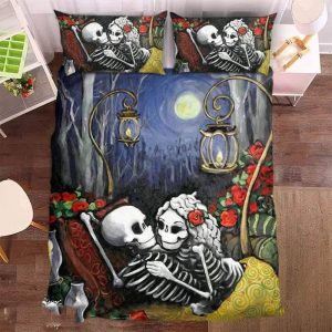 Couple Skull 2 Duvet Cover and Pillowcase Set Bedding Set
